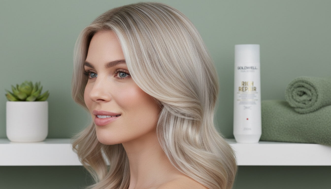 KI-generiert: Blondierte Haare Pflegen