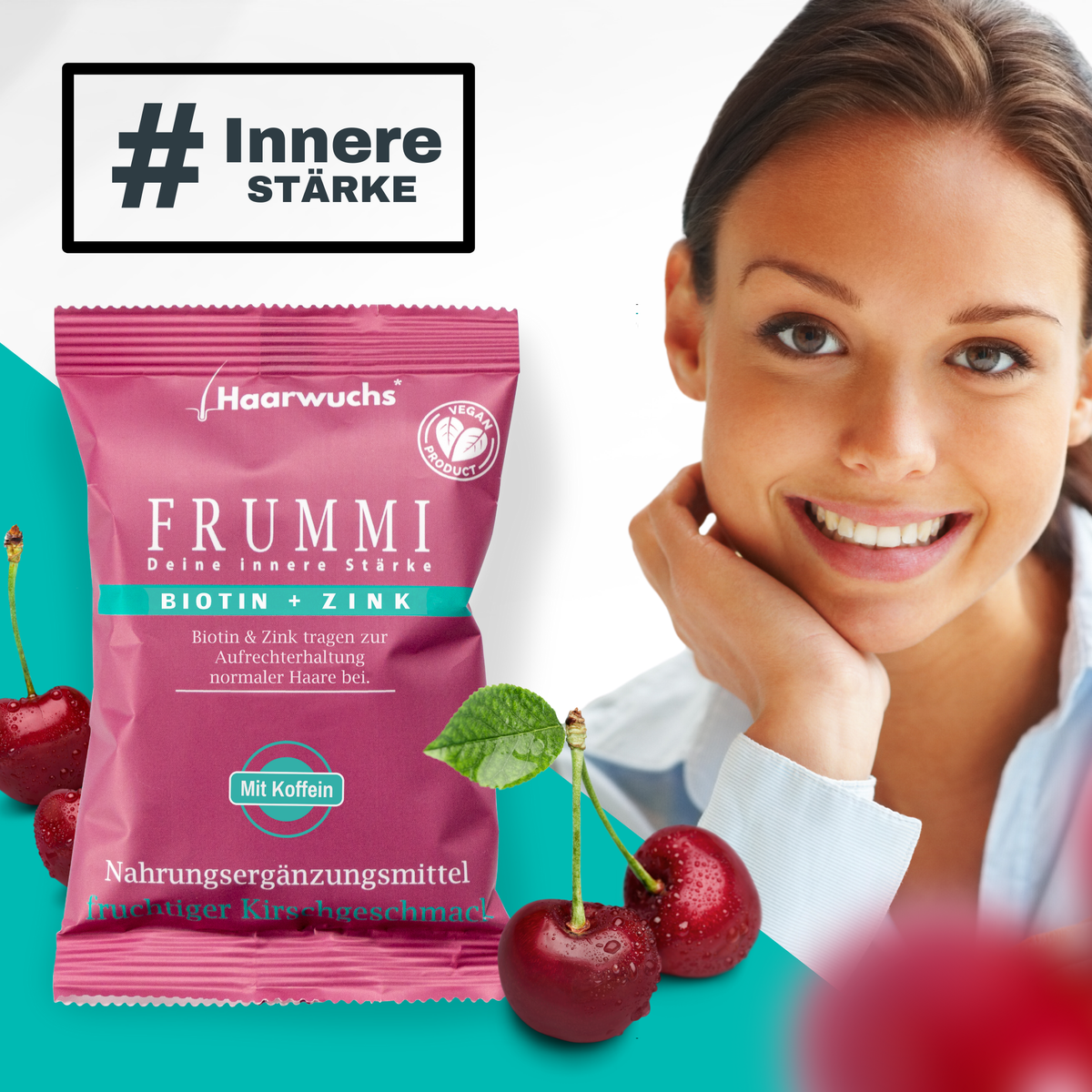 Frummi - Monthly Ration | 120 grams | Drops + Hair Tie