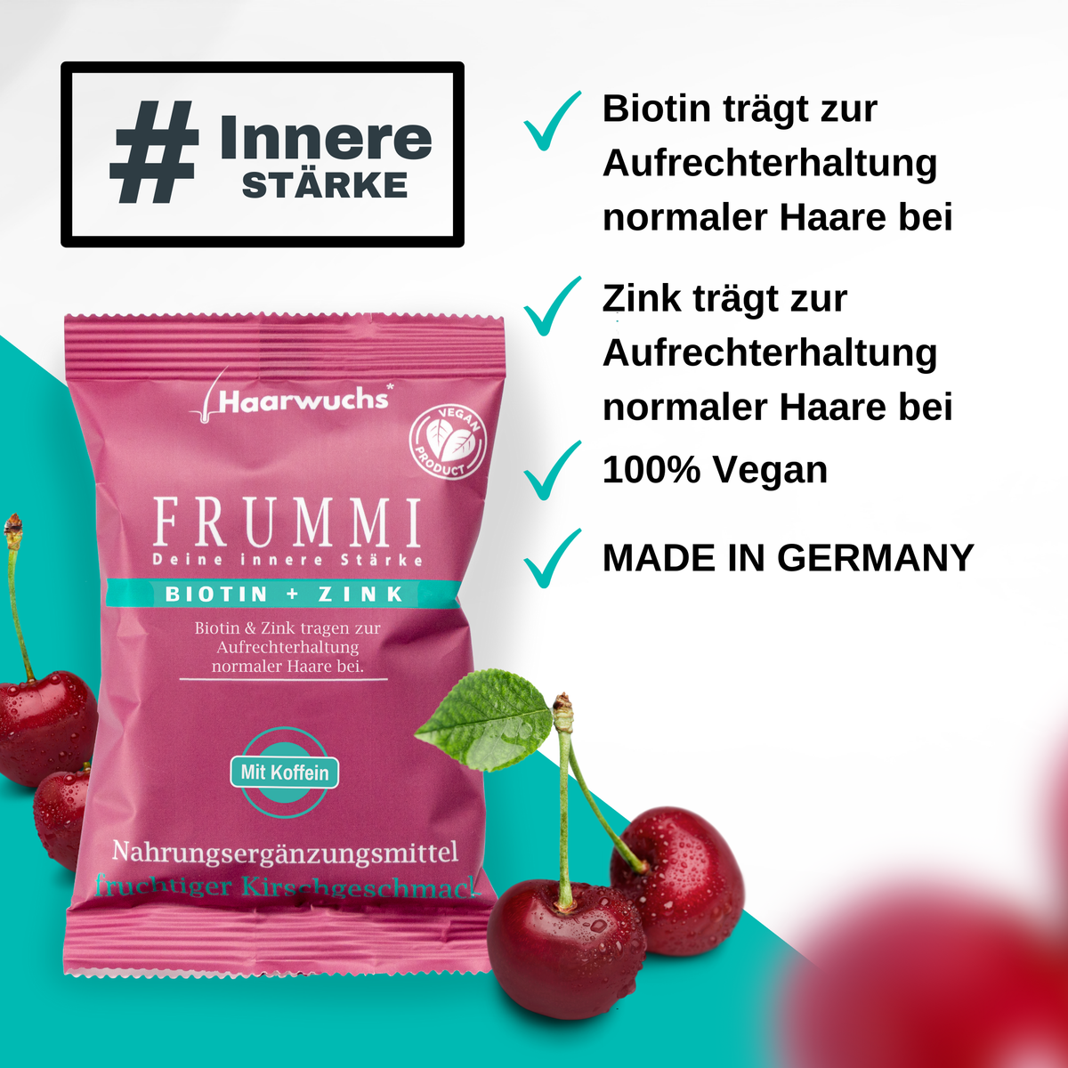 Frummi - Monthly Ration | 120 grams | Drops + Hair Tie