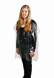 Comair Einweg-Umhang transparent klar 100 Beutel 0,019x100x140cm