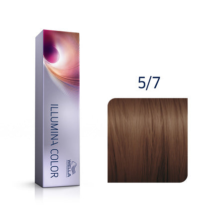 Wella Illumina Color 5/7 hellbraun braun 60 ml