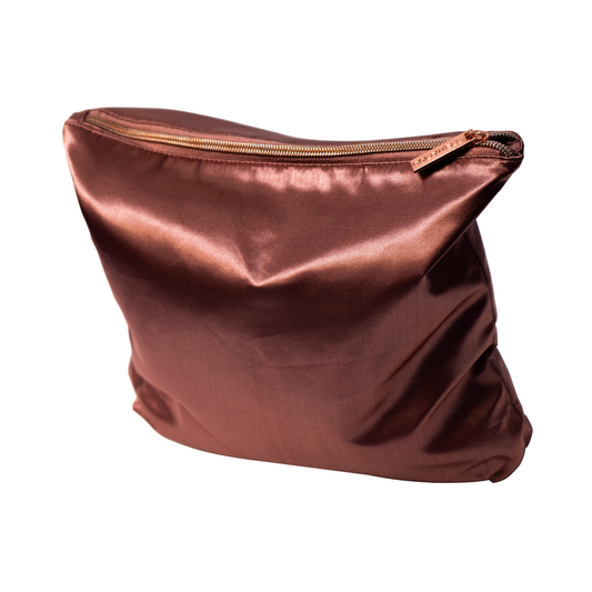 Glänzende Kosmetiktasche (Bronze) (Tasche gratis zum Einkauf)