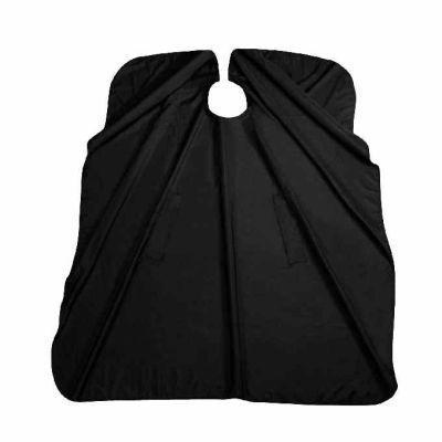 Comair Umhang Daily schwarz mit  Armaus. 128x150 antist. wasserabw. Haken Poly.