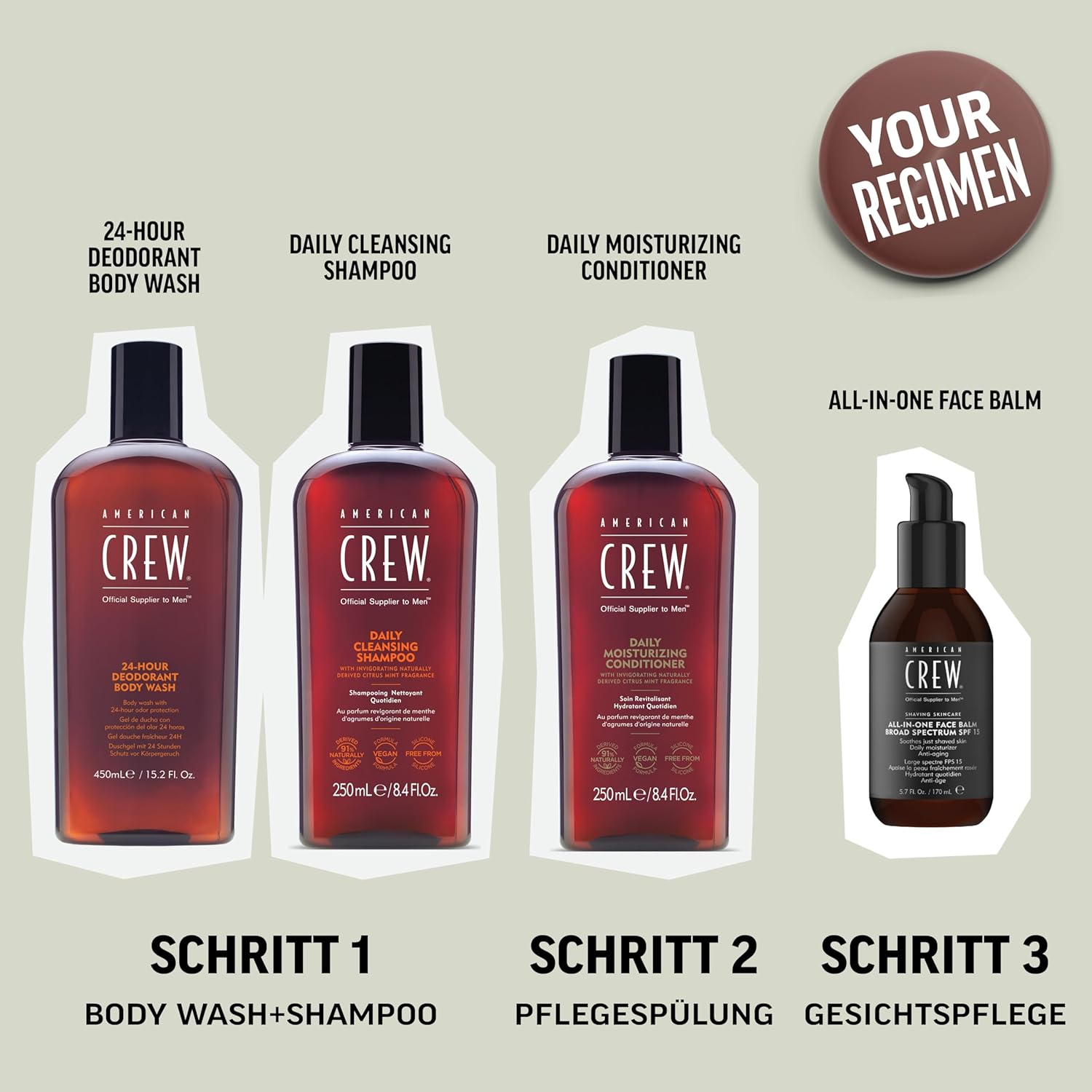 American Crew - 24H Deodorant Body Wash 450ml