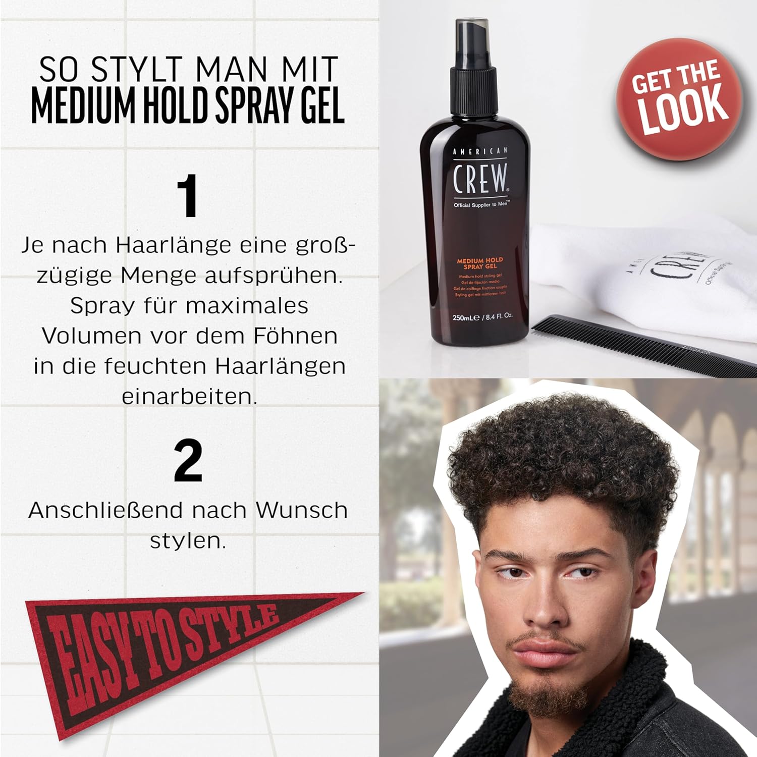 American Crew - Medium Hold Spray Gel 250ml