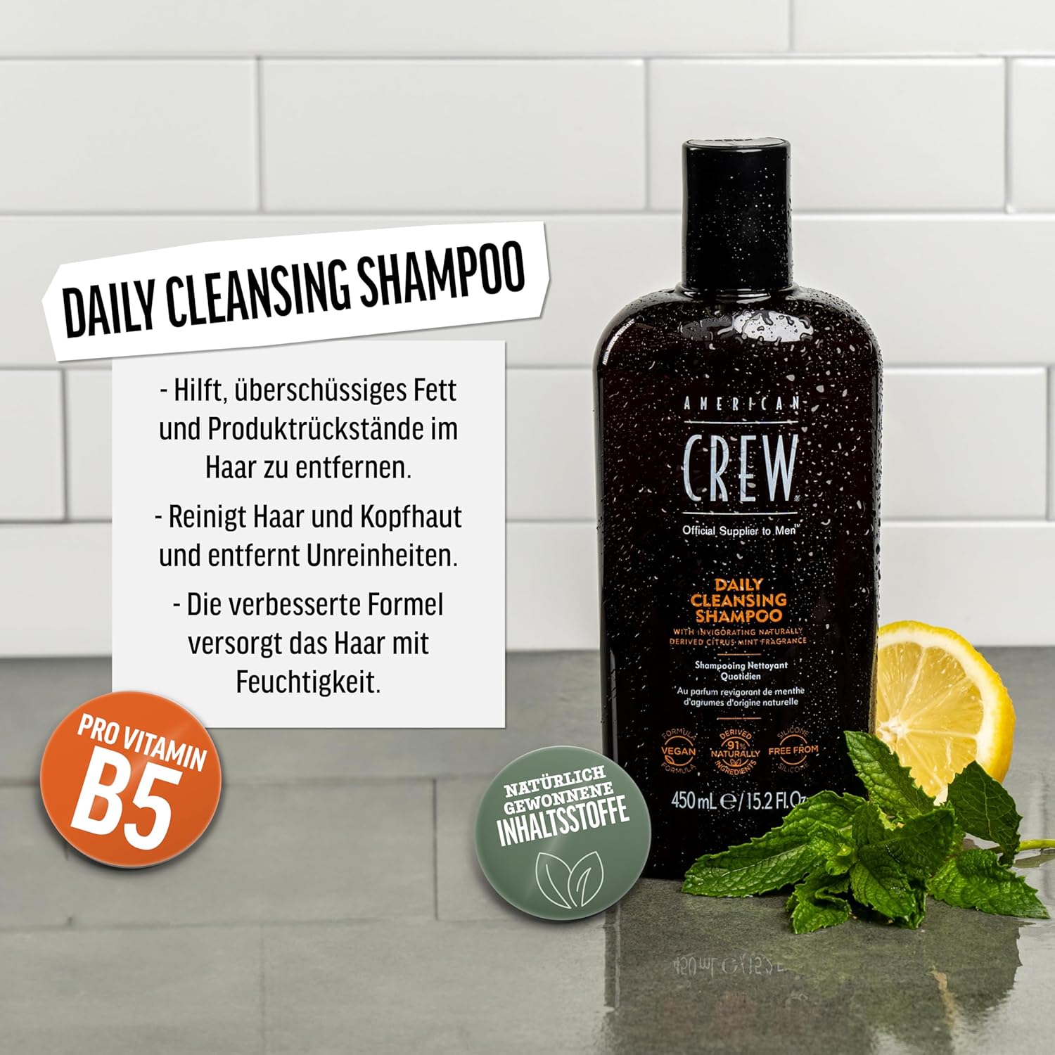 American Crew – Daily Cleansing Shampoo 250ml