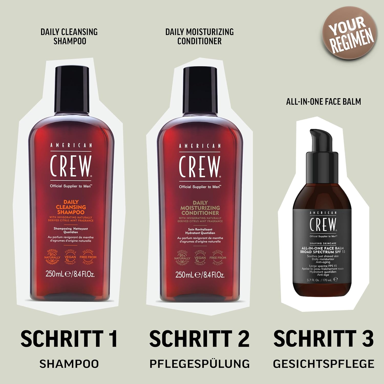 American Crew – Daily Cleansing Shampoo 1000ml