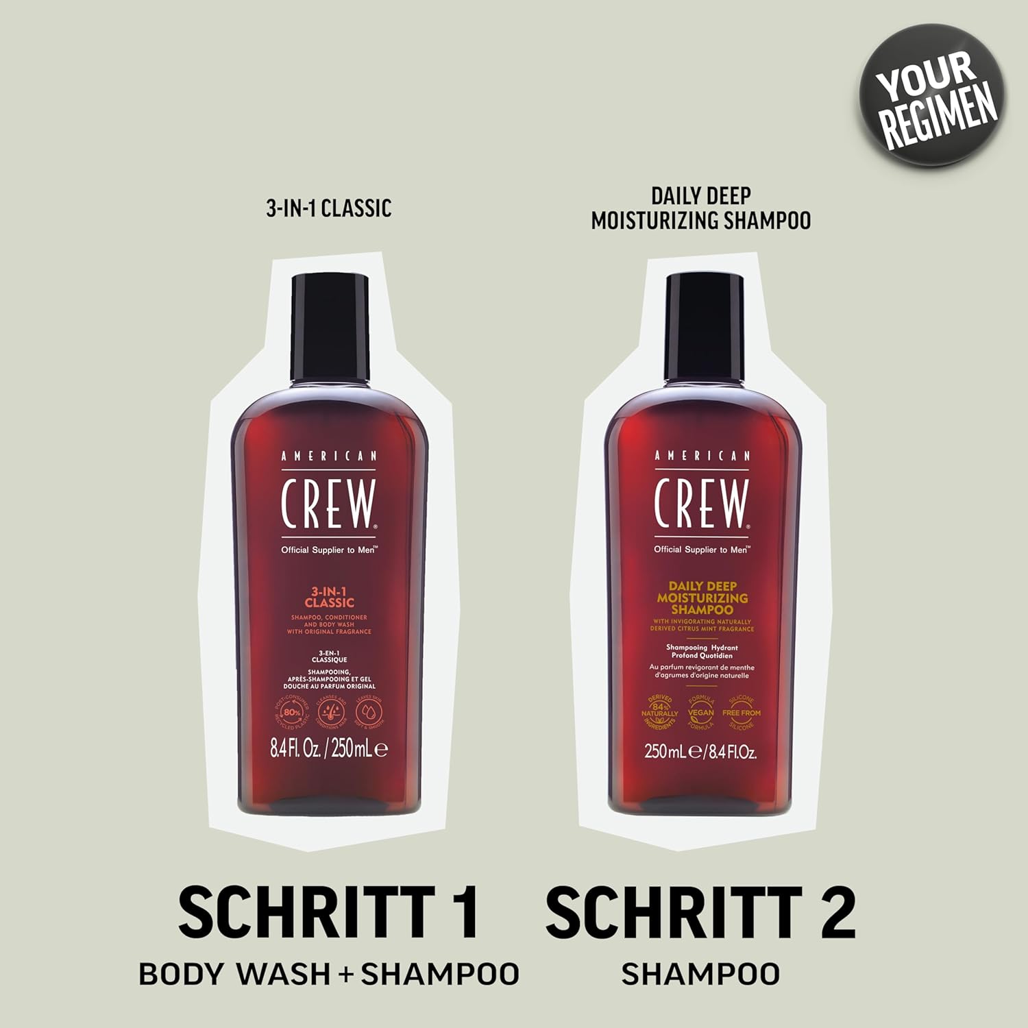American Crew – Daily Deep Moisturizing Shampoo 1000ml