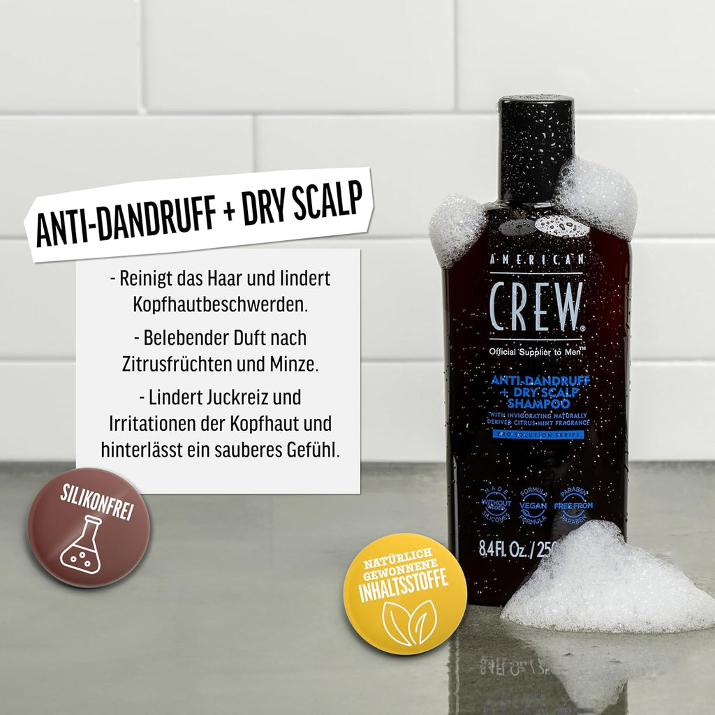 American Crew - Anti-Dandruff + Dry Scalp Shampoo 250ml