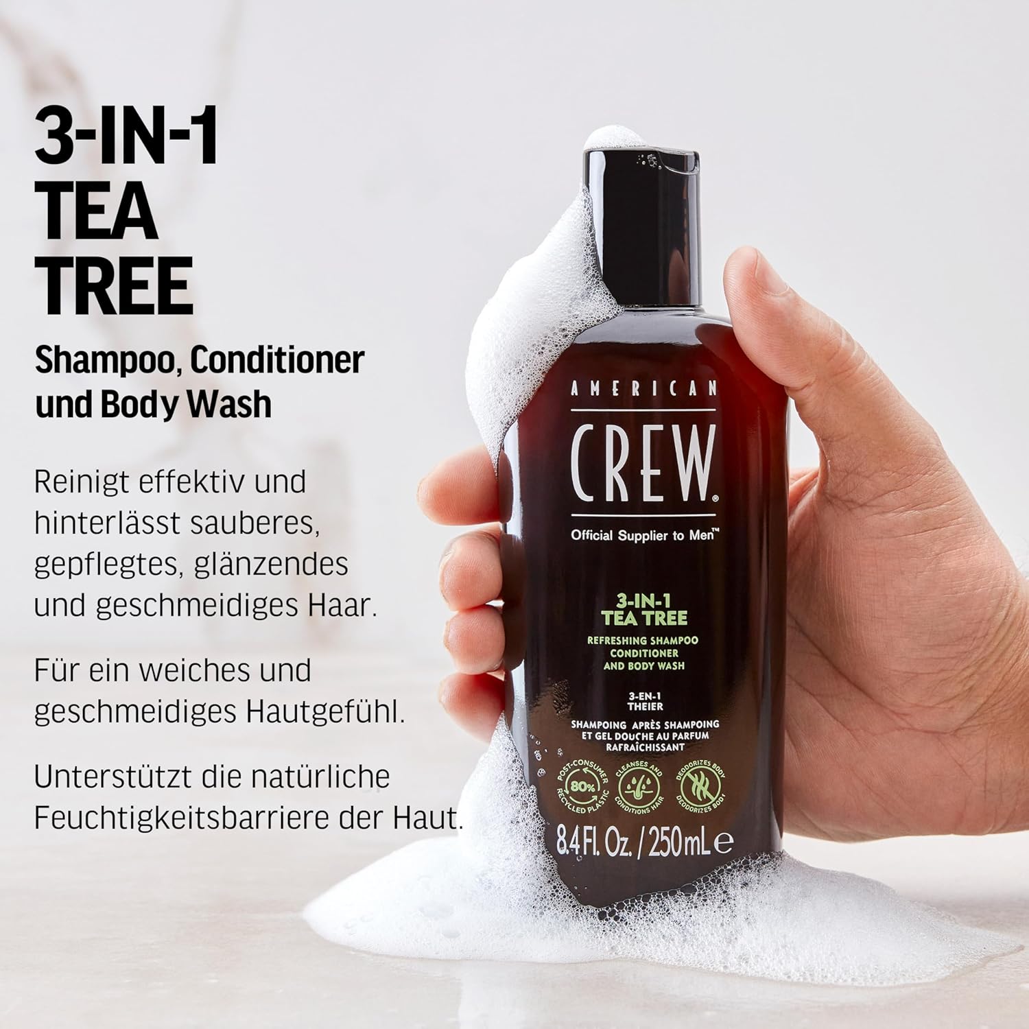 American Crew - 3-IN-1 TEA TREE 450ML