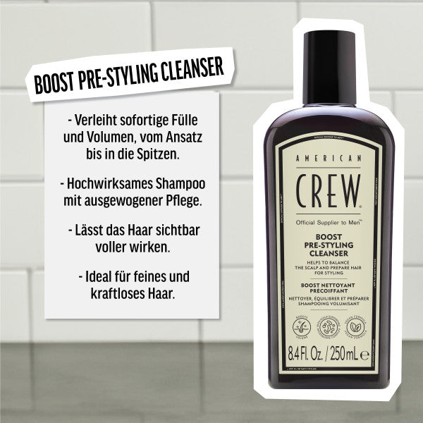 American Crew Boost Pre-Styling Cleanser 250ml