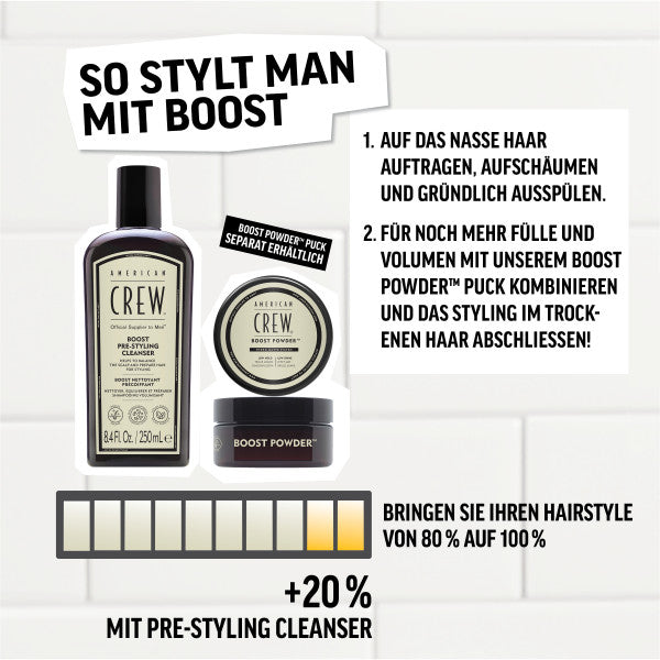 American Crew Boost Pre-Styling Cleanser 250ml