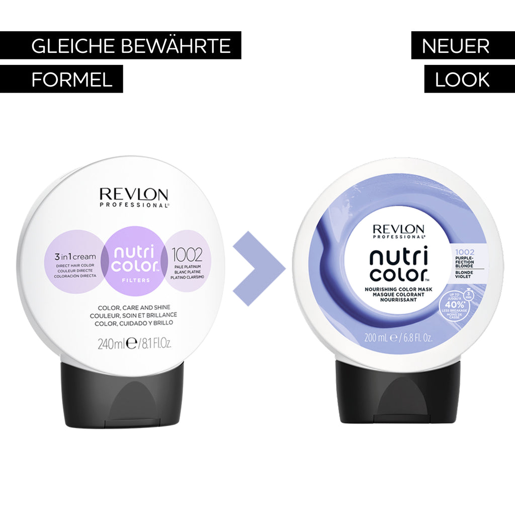 REVLON Professional - NUTRI COLOR 1002 PURPLE-FECTION ICY BLONDE, 200ml