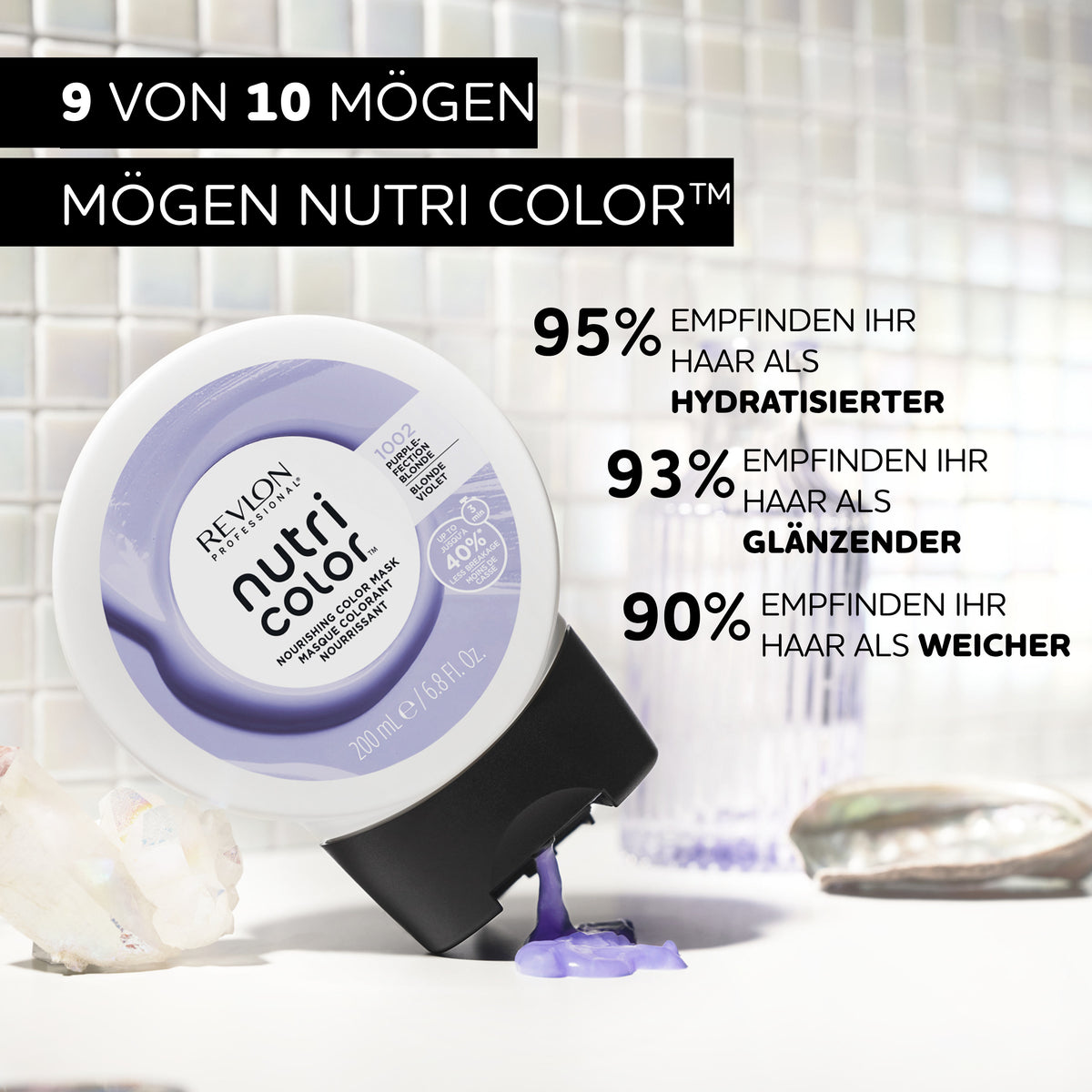 REVLON Professional - NUTRI COLOR 1002 PURPLE-FECTION ICY BLONDE, 200ml