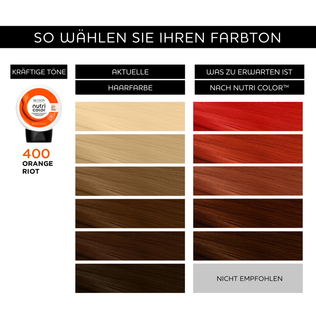 REVLON Professional - NUTRI COLOR 400 ORANGE RIOT, 200ml