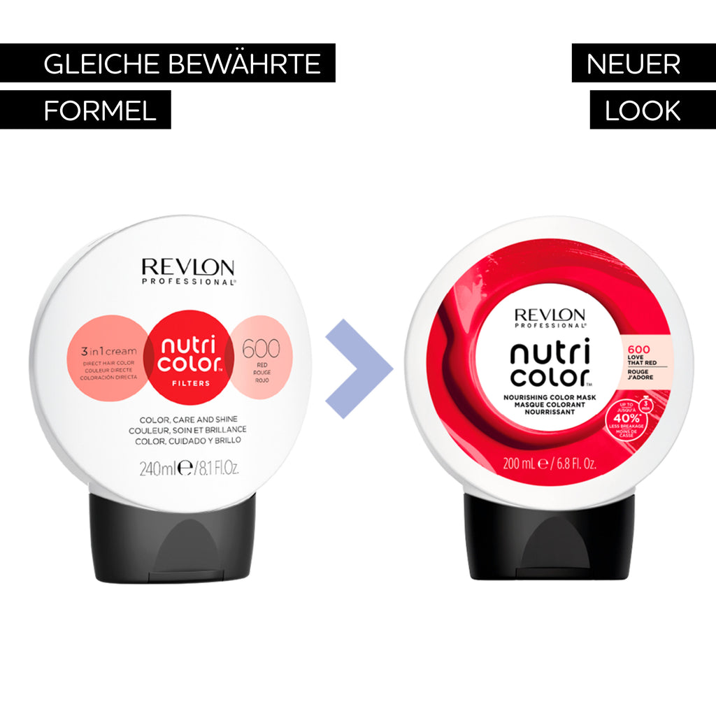 REVLON Professional - NUTRI COLOR 600 FIERY RED, 200ml