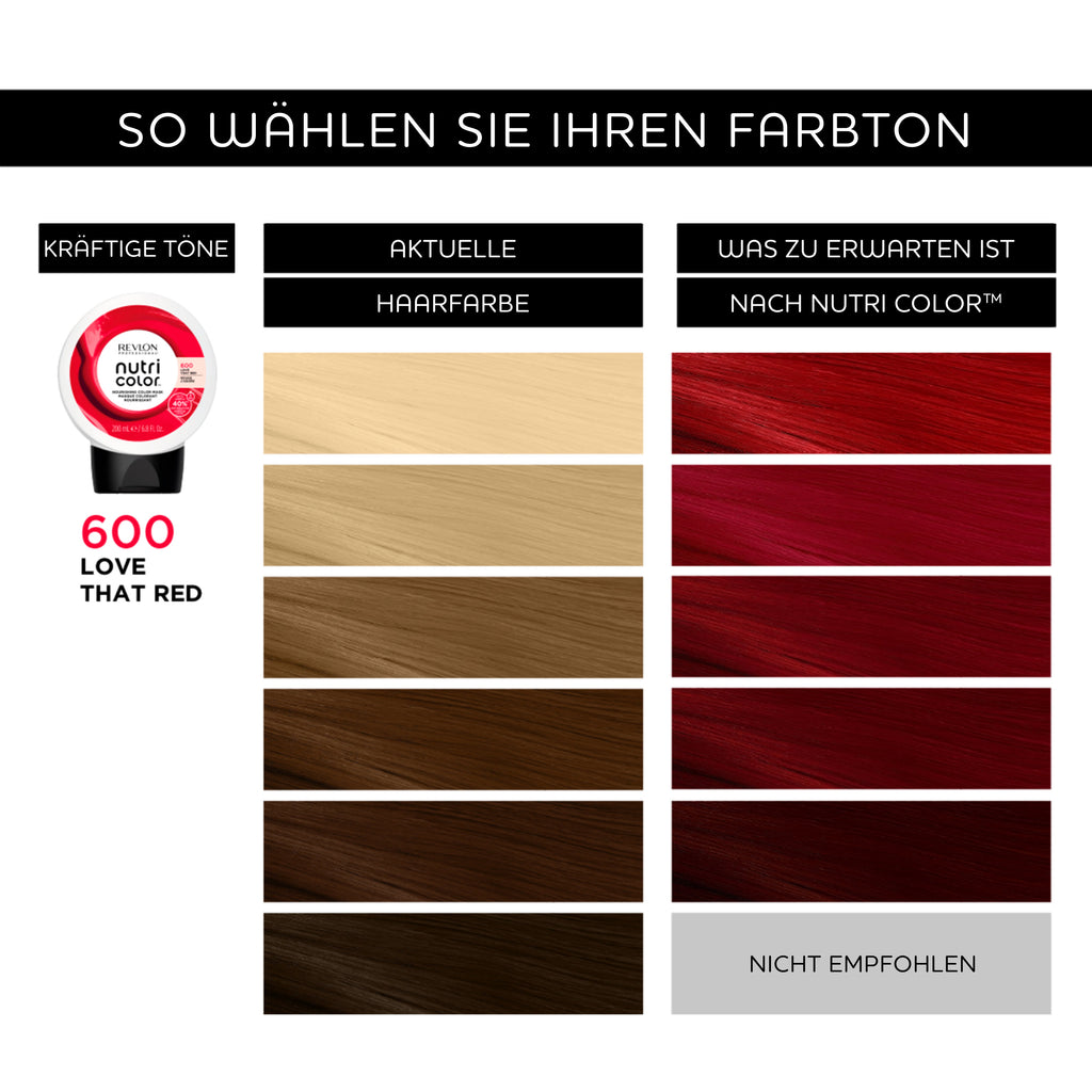 REVLON Professional - NUTRI COLOR 600 FIERY RED, 200ml