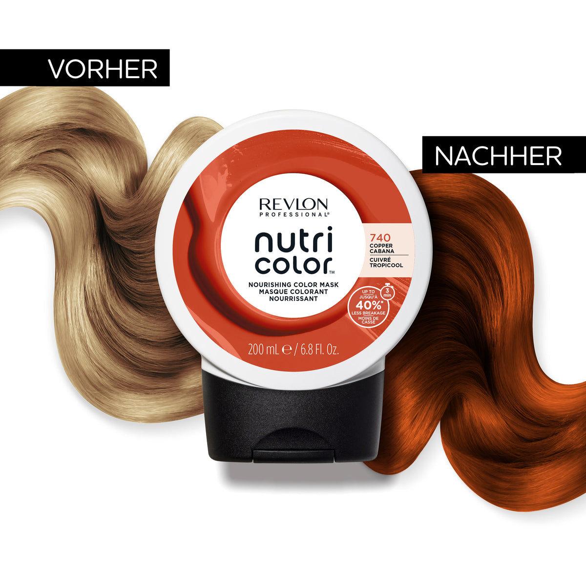 REVLON Professional - NUTRI COLOR 740 COPPER CABANA, 200ml