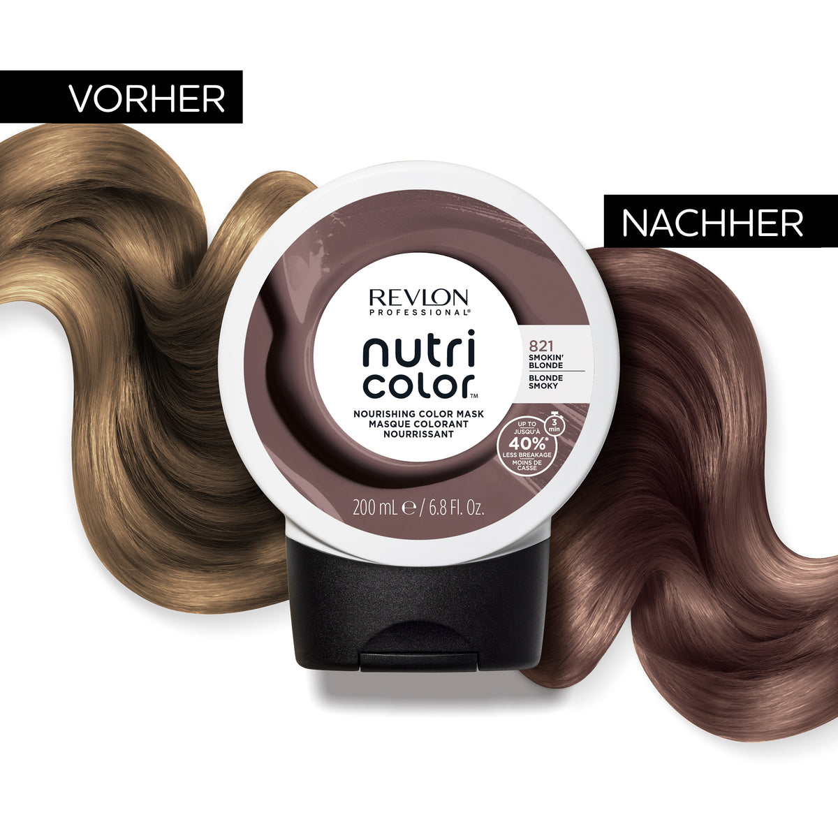 REVLON Professional - NUTRI COLOR 821 SMOKIN MUSHROOM BLONDE, 200ml