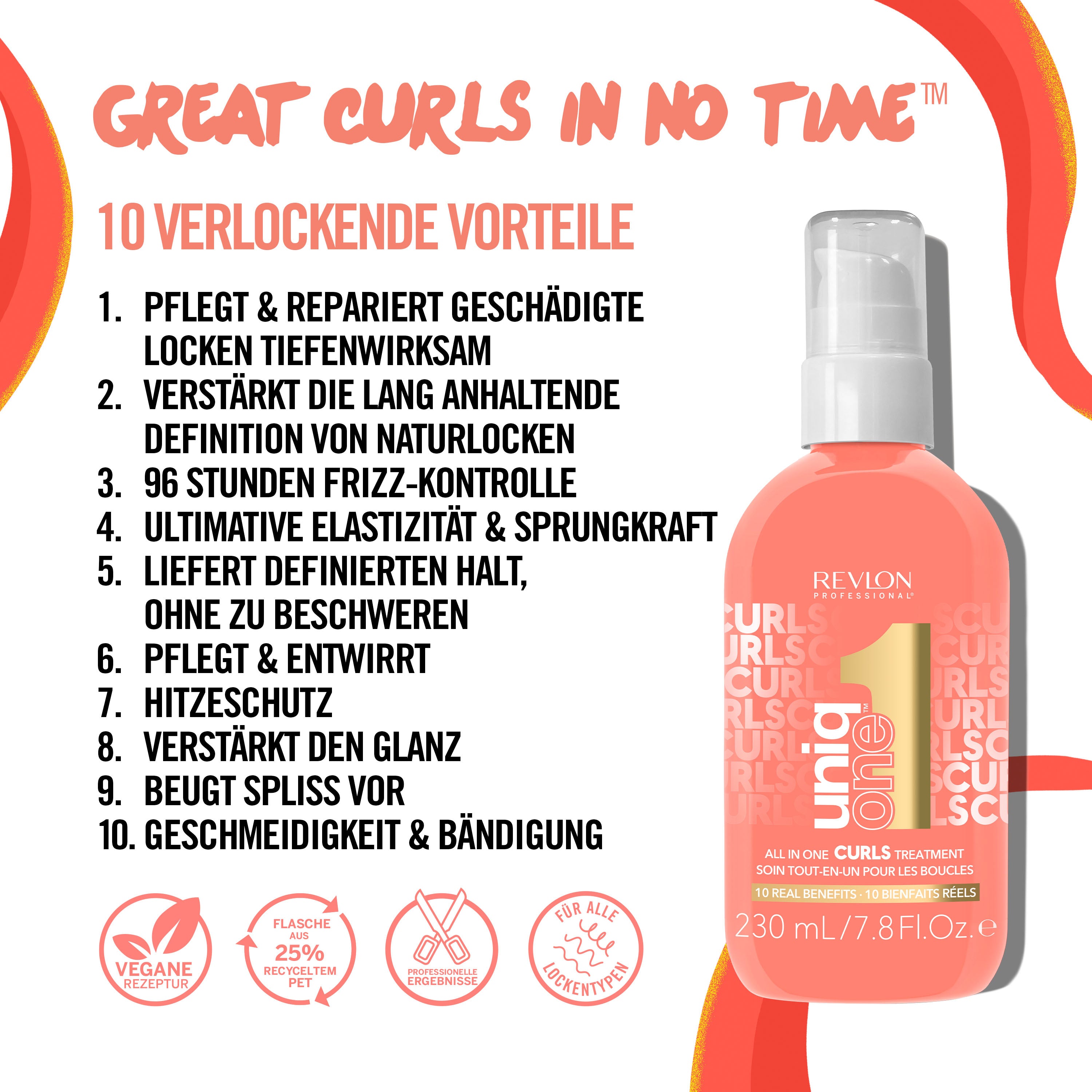 Revlon Professional UniqOne Hair Treatment Curls 230ml