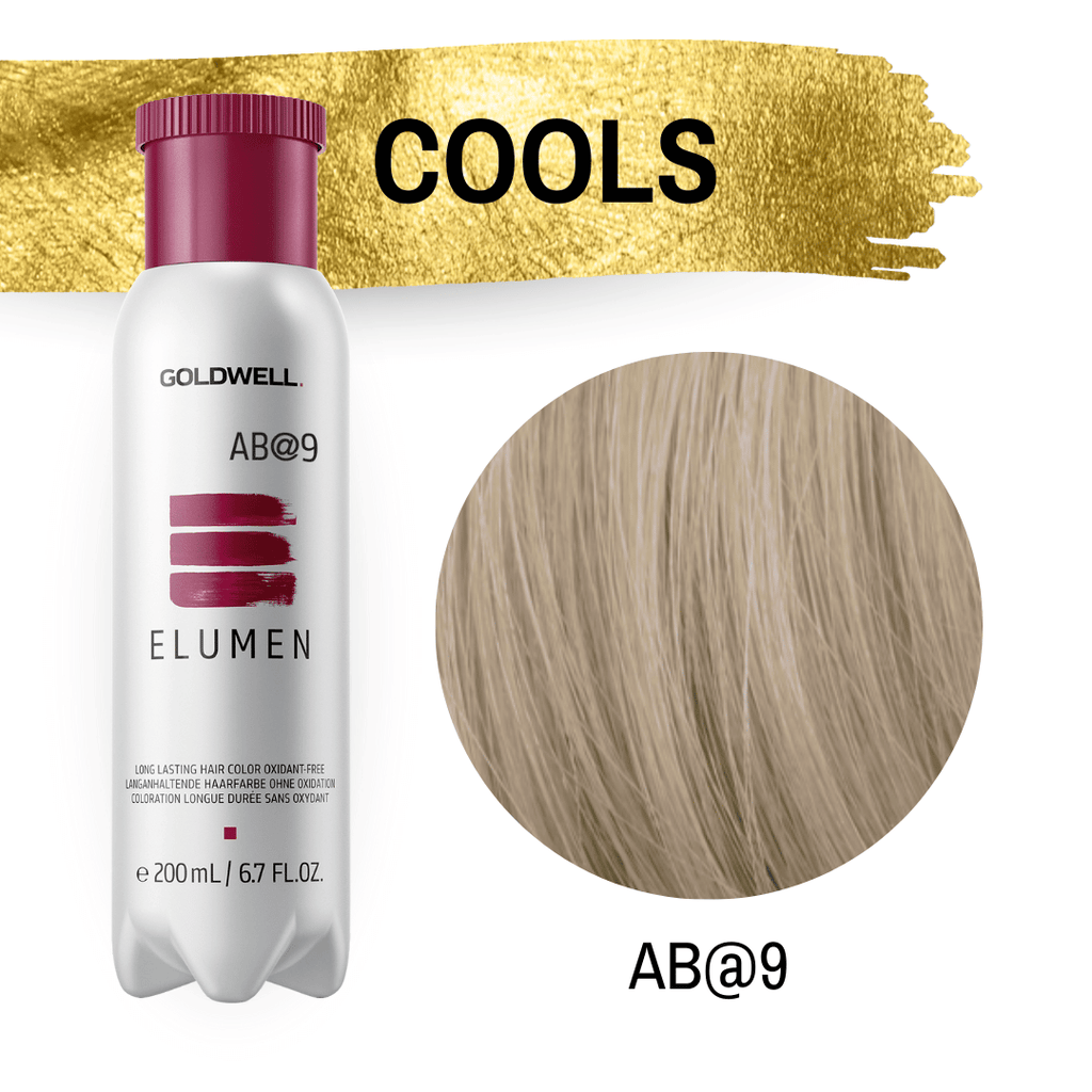 Goldwell Elumen Haarfarbe Cools AB@9 Aschbeige auf der Tonhöhe Hellhellblond 200 ml