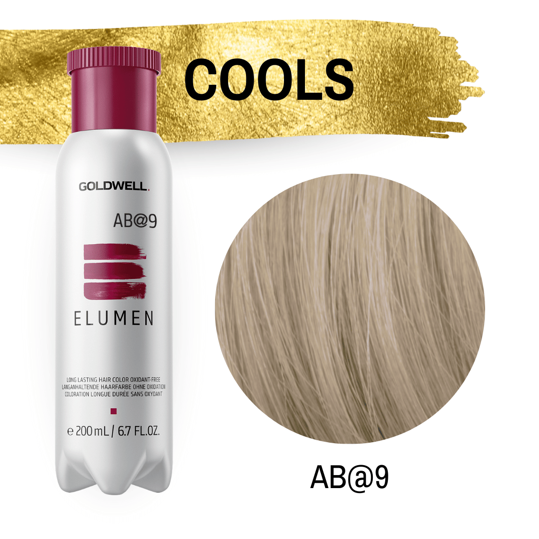 Goldwell Elumen Haarfarbe Cools AB@9 Aschbeige auf der Tonhöhe Hellhellblond 200 ml
