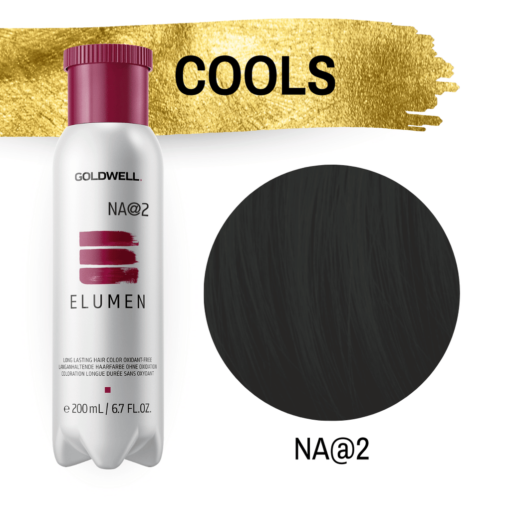 Goldwell Elumen Haarfarbe Cools NA@2 Naturasch auf der Tonhöhe Schwarz 200 ml