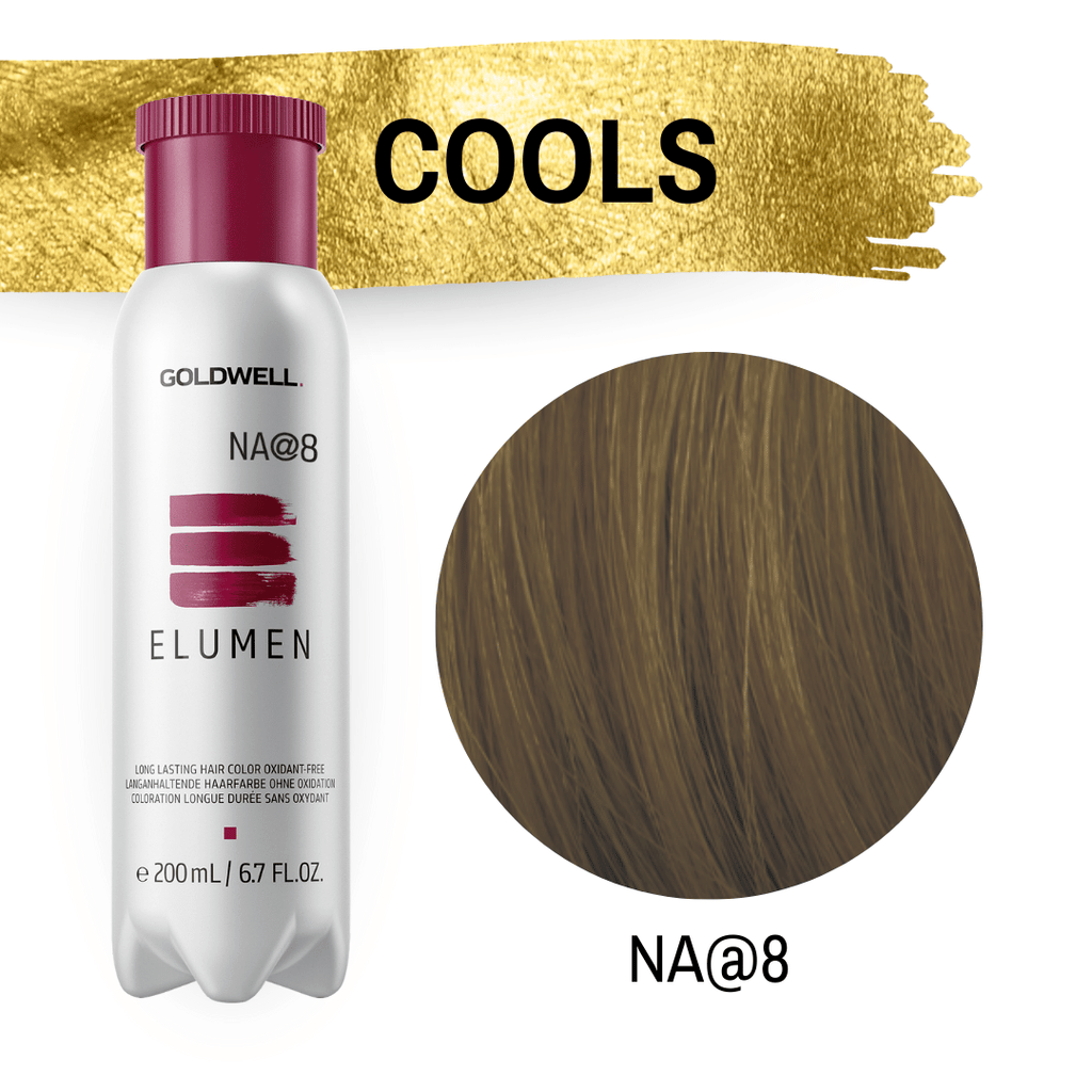 Goldwell Elumen Hair Color Cools NA@8 Natural Ash on the Pitch Light Blonde 200 ml