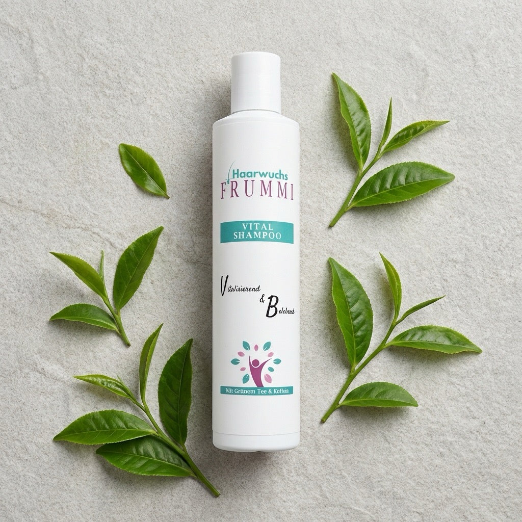 Frummi Vital Shampoo mit Grünem Tee und Koffein 200 ml | Vitalisierend belebend
