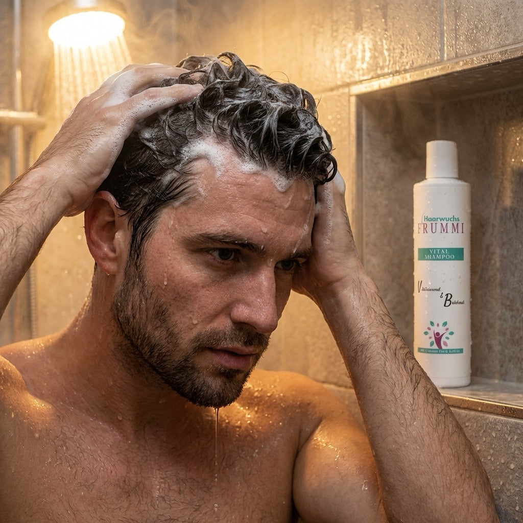 Frummi Vital Shampoo mit Grünem Tee und Koffein 200 ml | Vitalisierend belebend