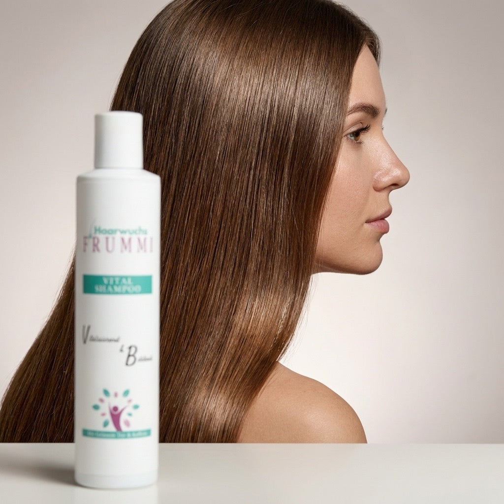 Frummi Vital Shampoo mit Grünem Tee und Koffein 200 ml | Vitalisierend belebend