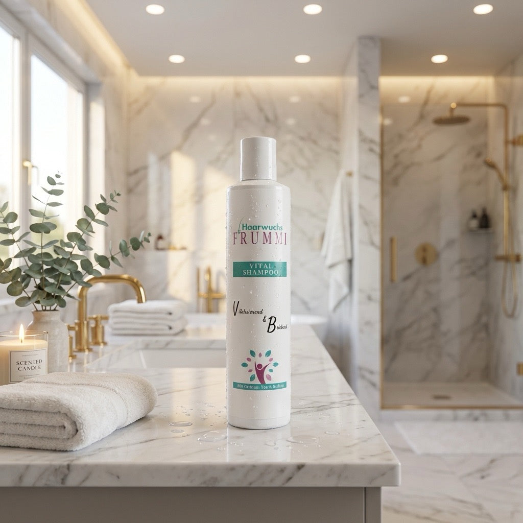 Frummi Vital Shampoo mit Grünem Tee und Koffein 200 ml | Vitalisierend belebend