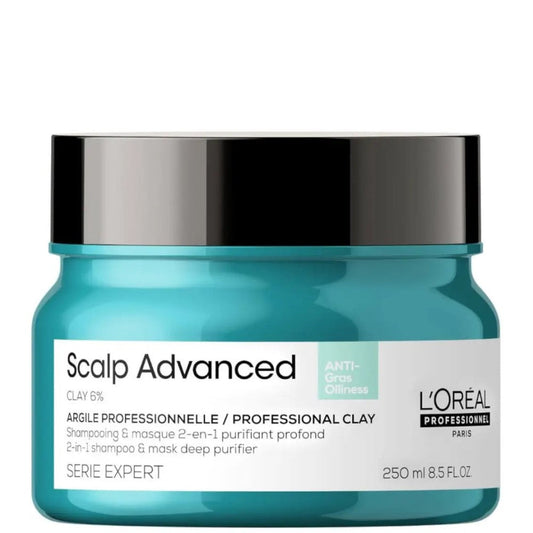 L'Oréal Professionnel Serie Expert Scalp Advanced Anti-Oiliness 2in1 Deep Purifier Clay, 250 ml