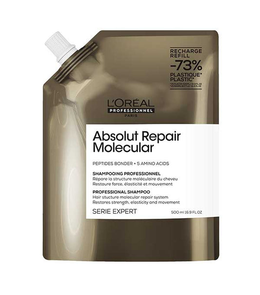 L'Oréal Professionnel Serie Expert Absolut Repair Molecular Shampoo Refill, 500 ml