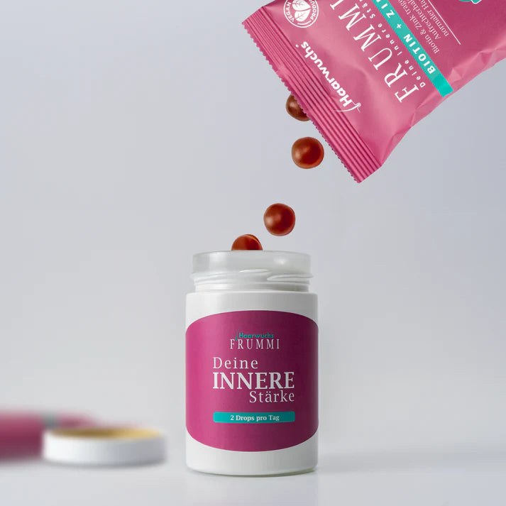 Frummi - Monthly Ration | 120 grams | Drops + Hair Tie