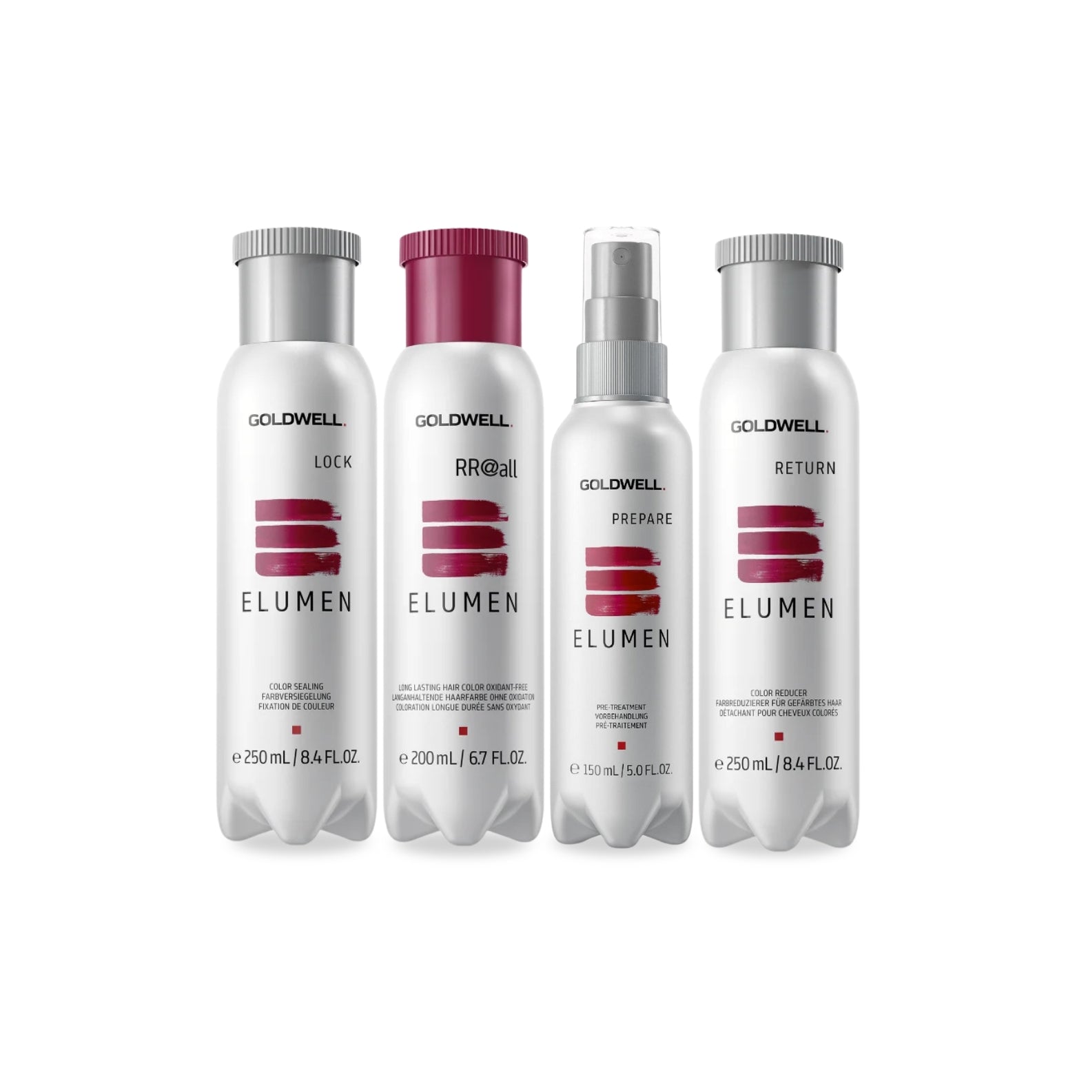 Goldwell Elumen RR@all Komplett-Set – Intensives Rot mit Prepare, Lock & Return