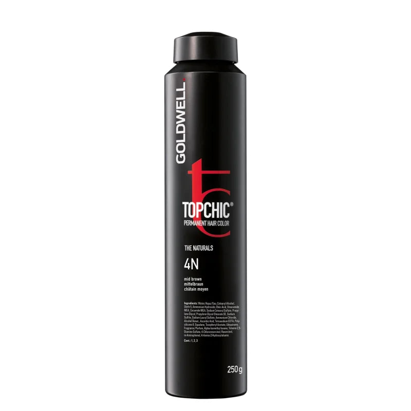 GOLDWELL TOPCHIC DOSE 4N - mittelbraun 250 ml