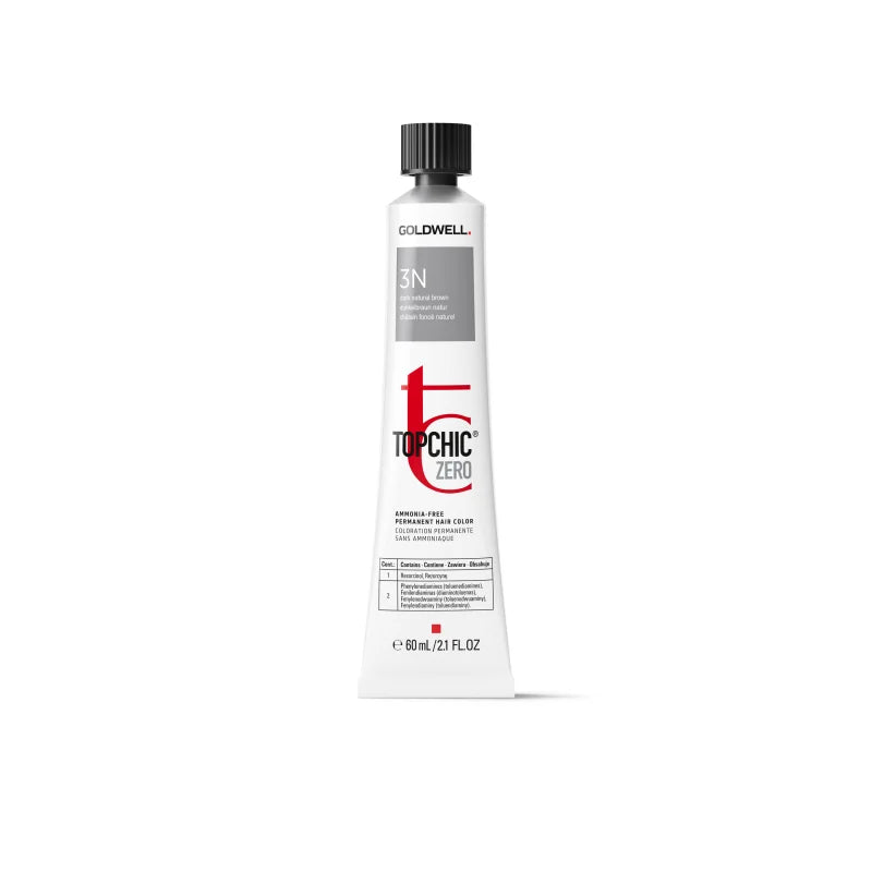 GOLDWELL TOPCHIC ZERO TUBE 3N - dunkelbraun natur 60 ml