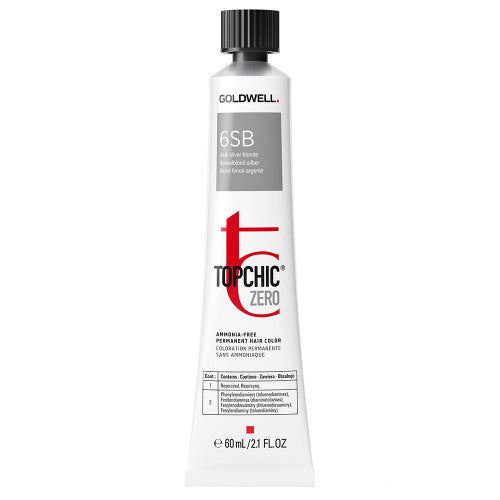 GOLDWELL TOPCHIC ZERO TUBE 6SB - dunkelblond silber 60 ml