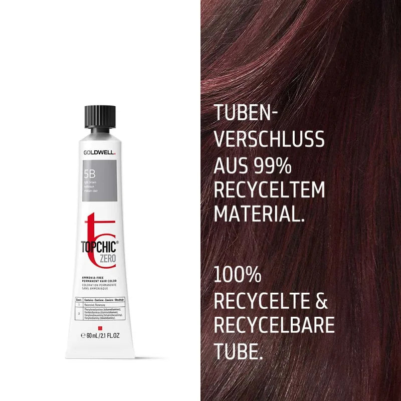 GOLDWELL TOPCHIC ZERO TUBE 5MB - hellbraun matt 60 ml