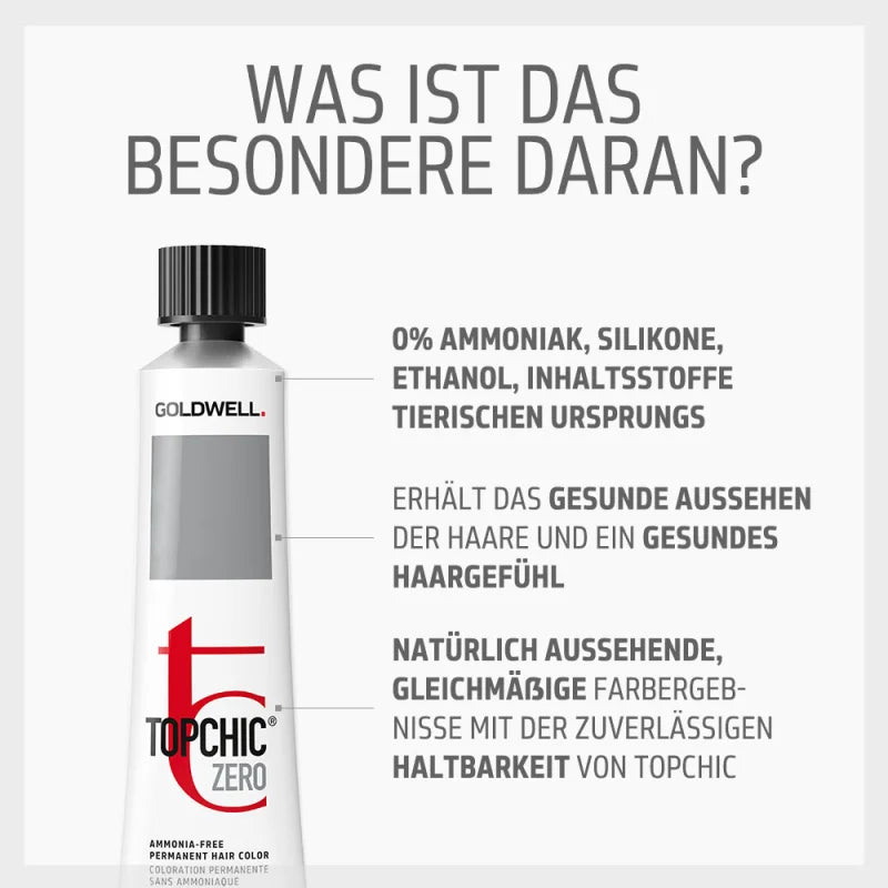 GOLDWELL TOPCHIC ZERO TUBE 5MB - hellbraun matt 60 ml