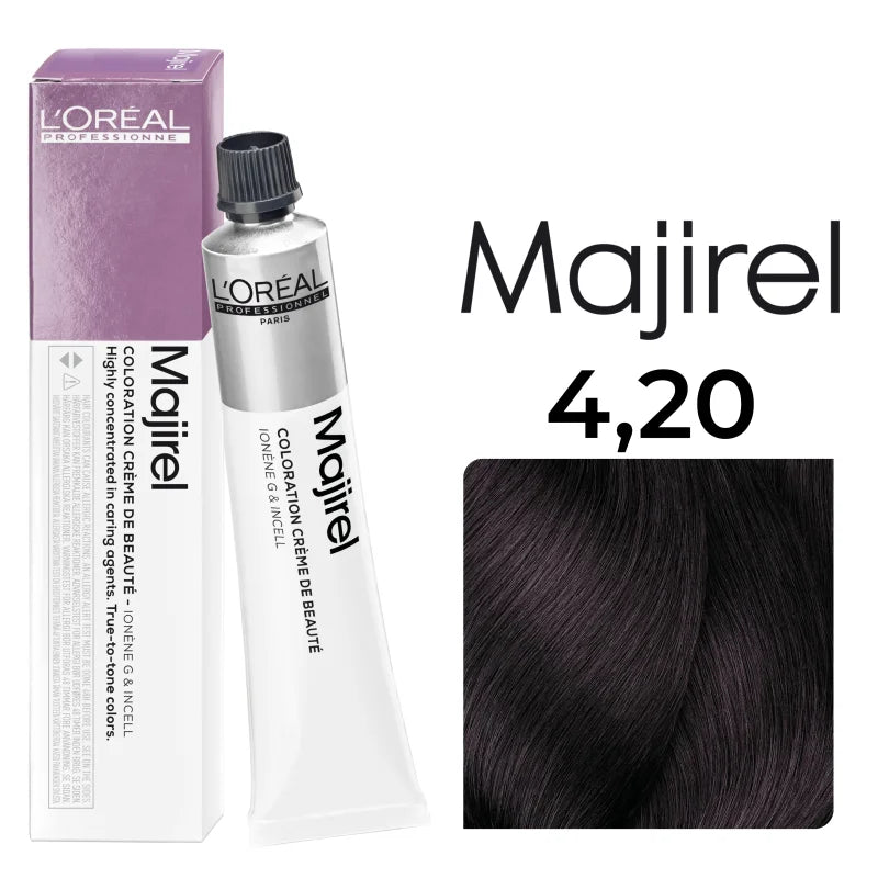 L'Oréal Professionnel MAJIREL 4,20 MITTELBRAUN INTENSIVES VIOLETT, 50 ml