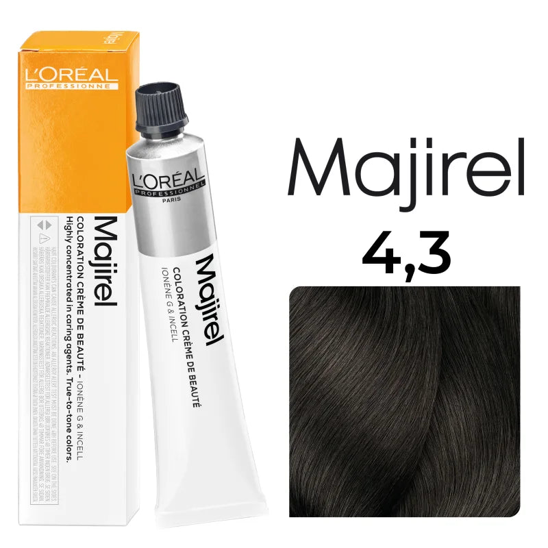 L'Oréal Professionnel MAJIREL 4,3 MITTELBRAUN GOLD GOLDGRUNDTON, 50 ml