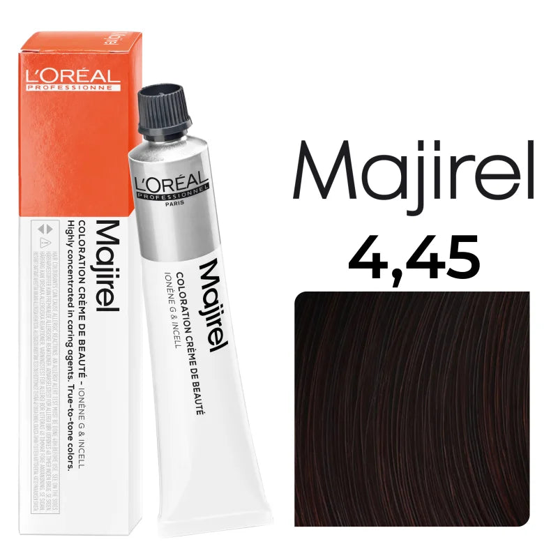 L'Oréal Professionnel MAJIREL 4,45 MITTELBRAUN KUPFER MAHAGONI, 50 ml