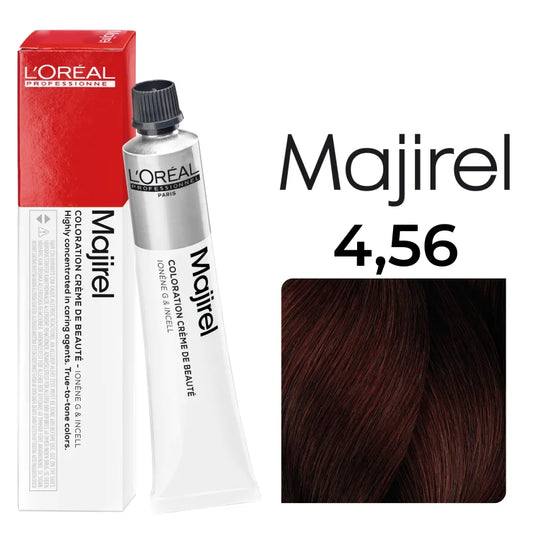 L'Oréal Professionnel MAJIREL 4,56 MITTELBRAUN MAHAGONI ROT, 50 ml