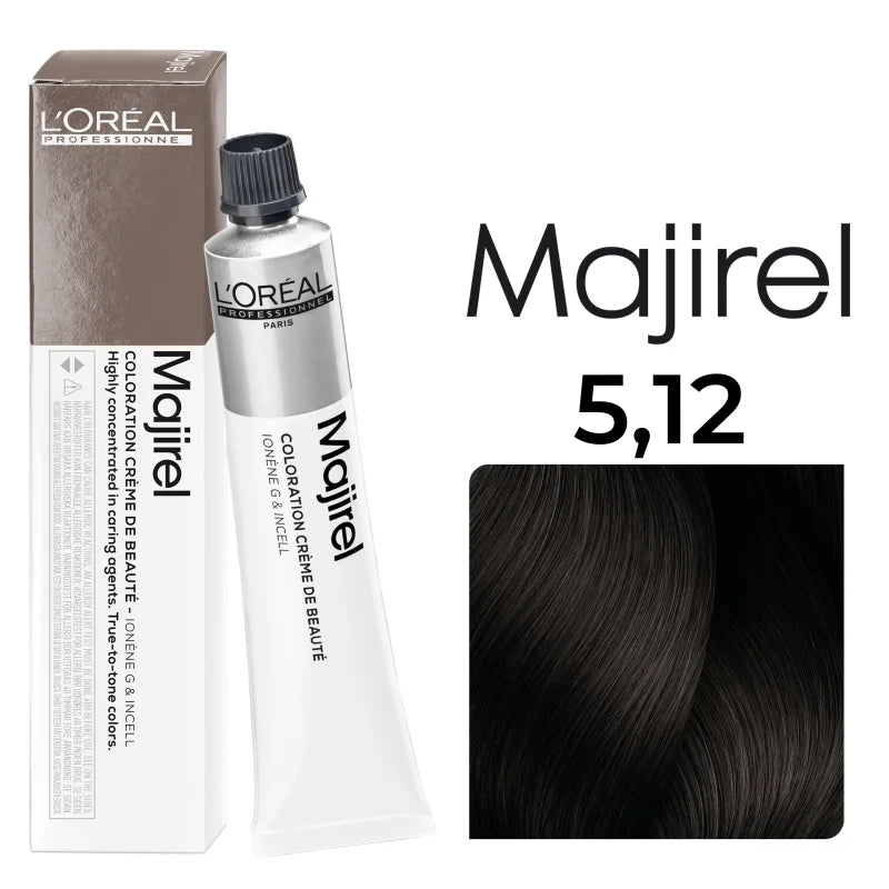 L'Oréal Professionnel MAJIREL 5,12 HELLBRAUN ASCH IRISÉ, 50 ml