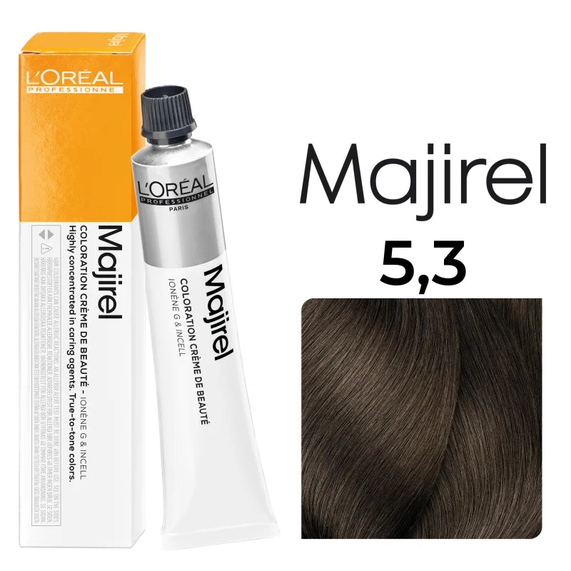 L'Oréal Professionnel MAJIREL 5,3 HELLBRAUN GOLD GOLDGRUNDTON, 50 ml