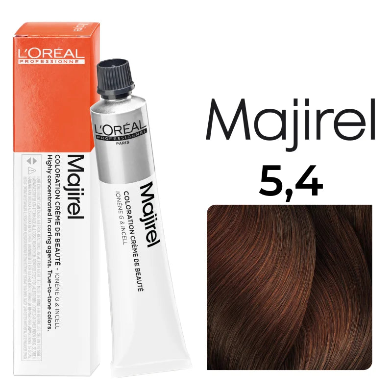 L'Oréal Professionnel MAJIREL 5,4 HELLBRAUN KUPFER, 50 ml