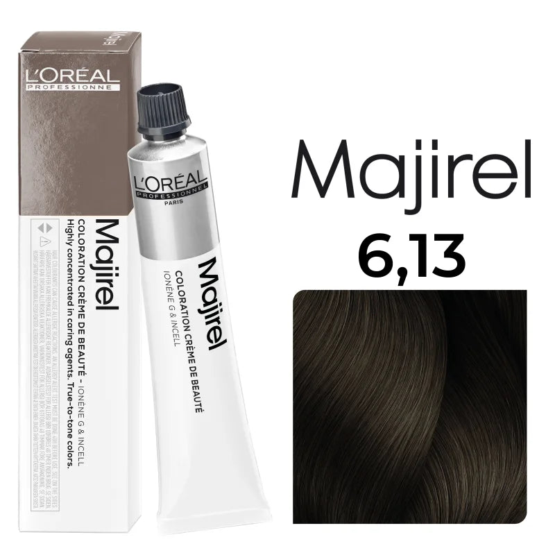 L'Oréal Professionnel MAJIREL 6,13 DUNKELBLOND ASCH GOLD, 50 ml