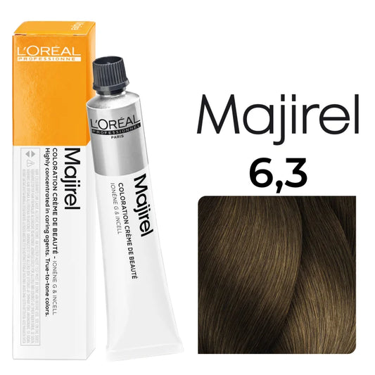 L'Oréal Professionnel MAJIREL 6,3 DUNKELBLOND GOLD GOLDGRUNDTON, 50 ml